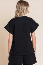 Load image into Gallery viewer, Black Women's Short Set