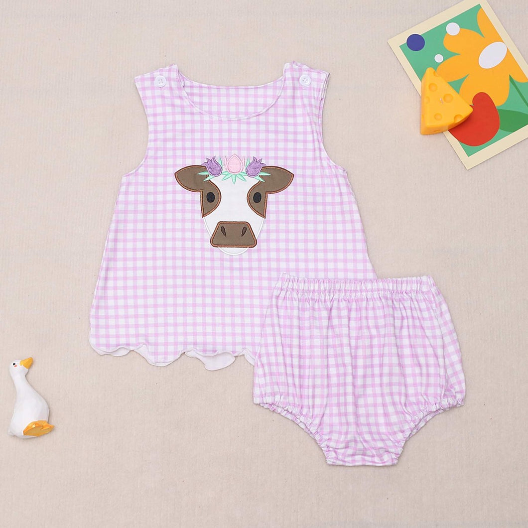 Cow Bloomer Set