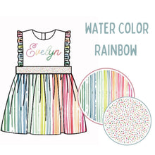 Load image into Gallery viewer, Watercolor Rainbow Outfit - PREORDER
