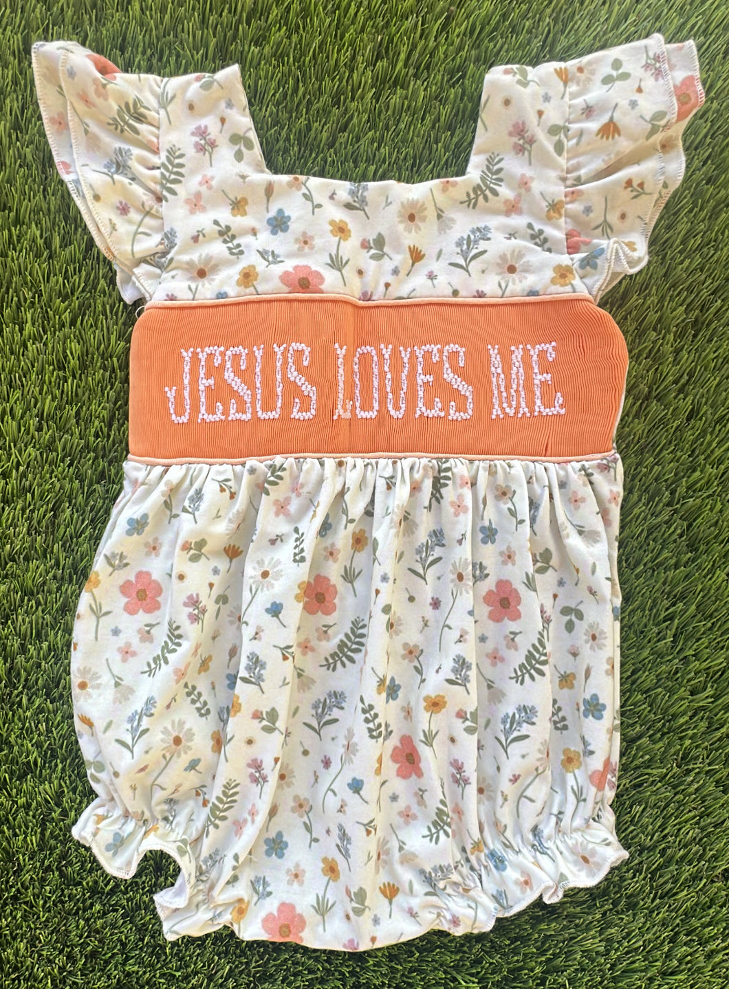 Flower Jesus Loves Me Bubble