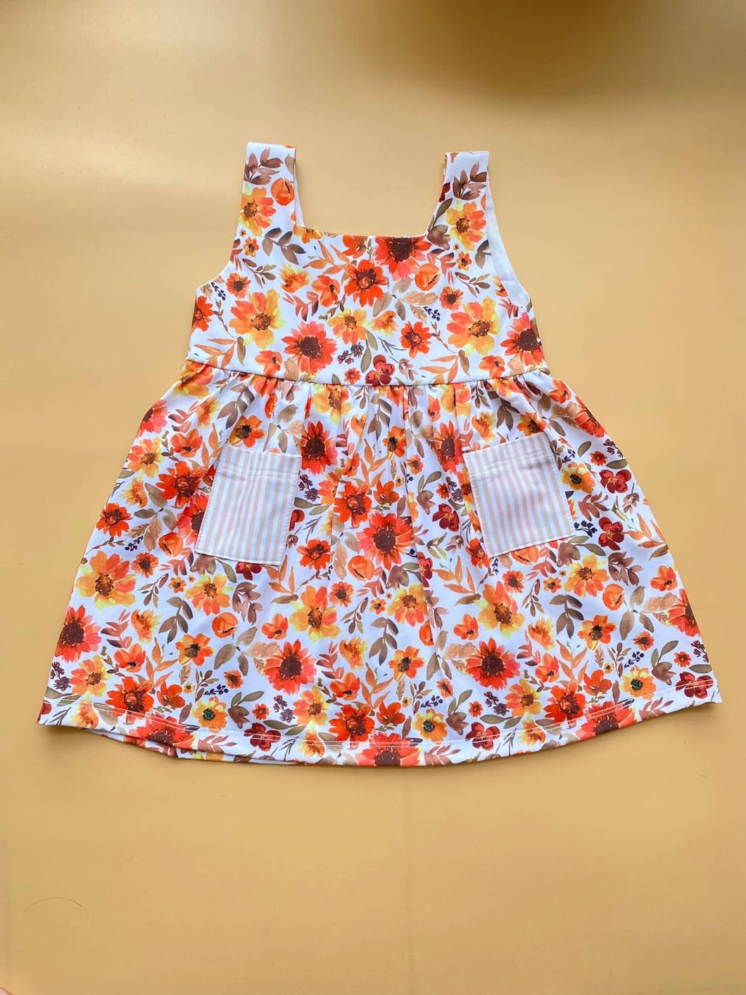 Orange Flower Dress