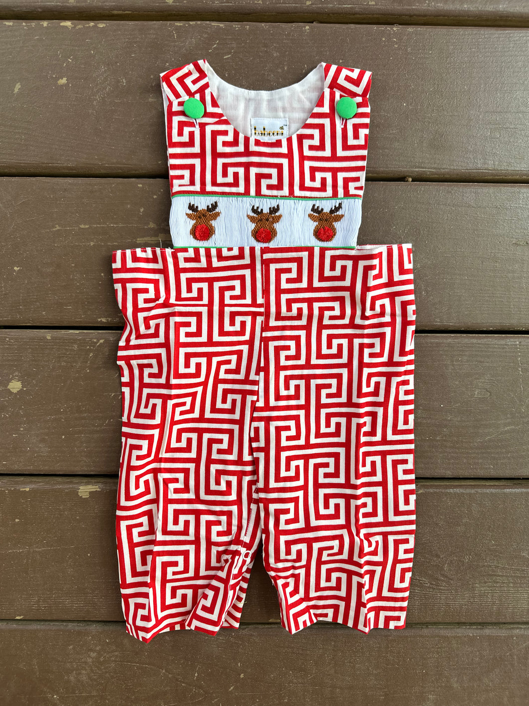 Smocked Reindeer Longall