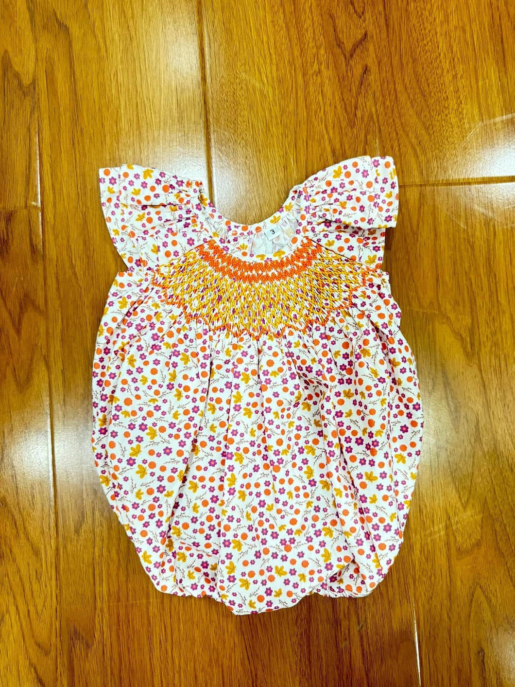Handsmocked Fall Bubble