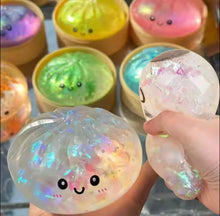 Load image into Gallery viewer, Glitter Dumpling Squishy
