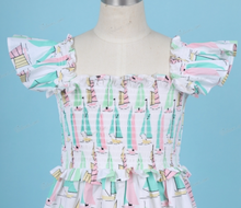 Load image into Gallery viewer, Girl Sailboat Dress
