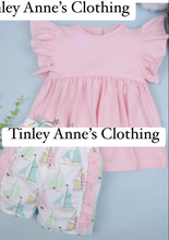 Load image into Gallery viewer, Girl Sailboat Short Set
