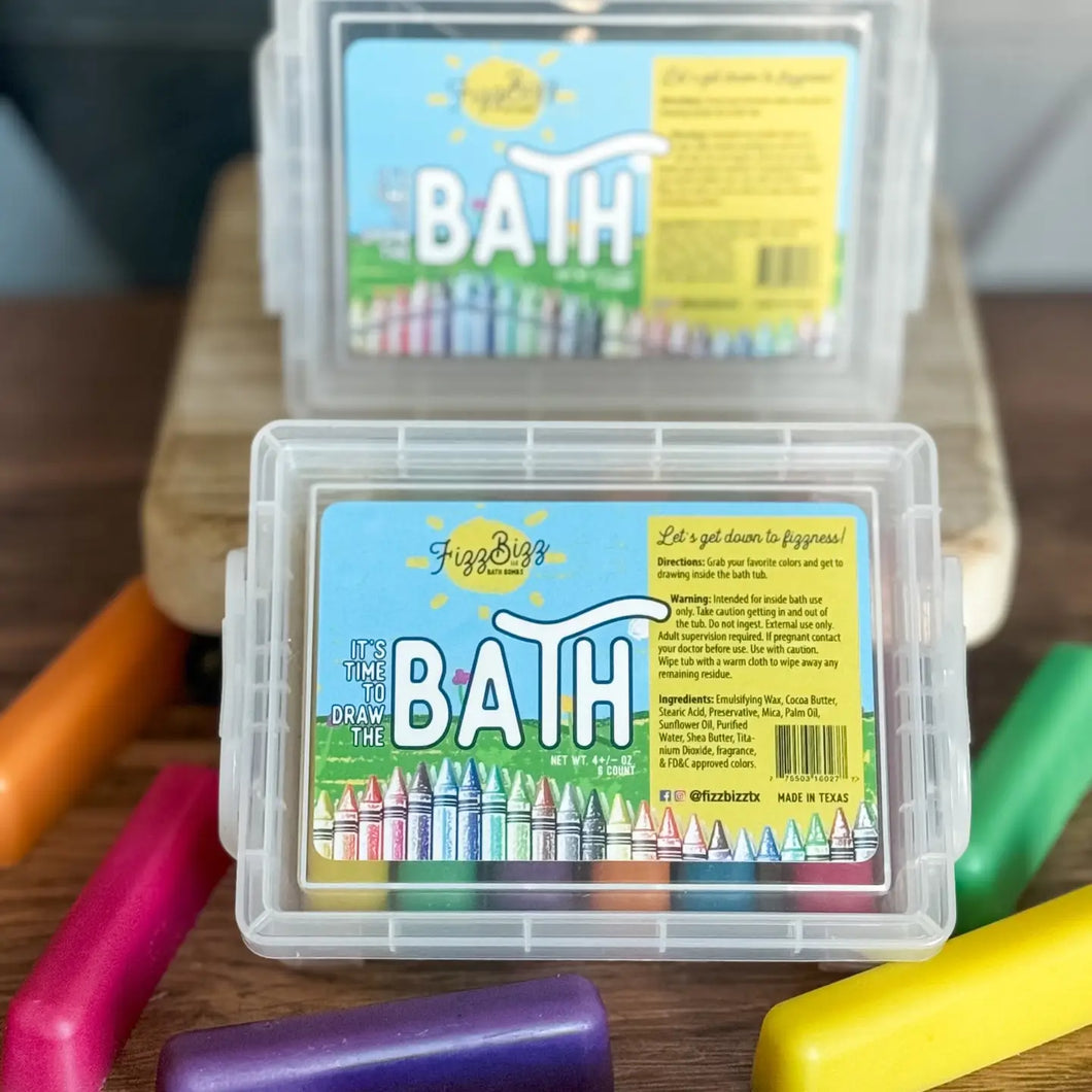 It's Time To Draw the Bath! Bath Crayons PREORDER