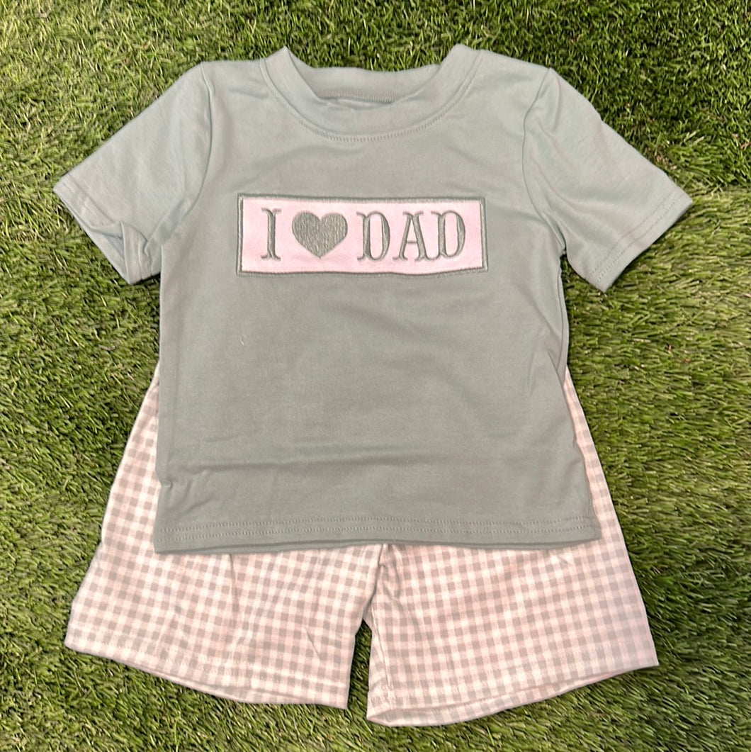 I 💚 Dad Boy Short Set