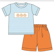 Load image into Gallery viewer, Pumpkin Embroidered Sibling Sets
