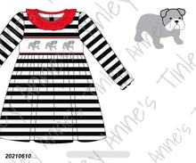 Load image into Gallery viewer, Bulldog Smocked Dress
