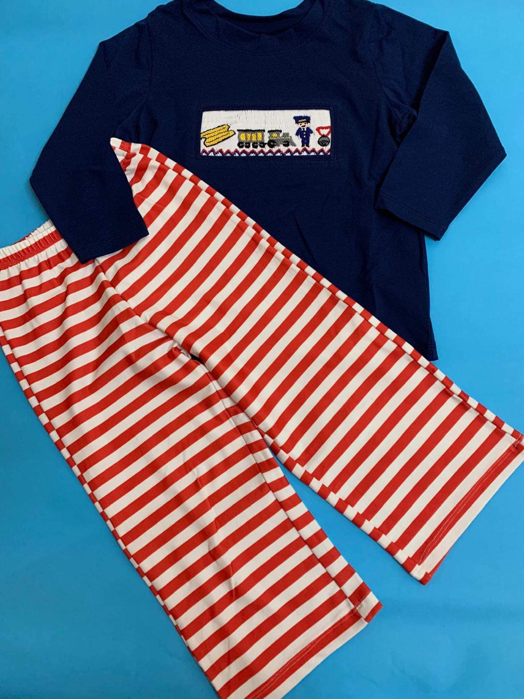 Polar Express Smocked Boy Set