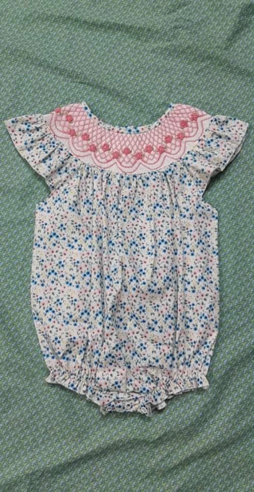 Floral Handsmocked Bubble