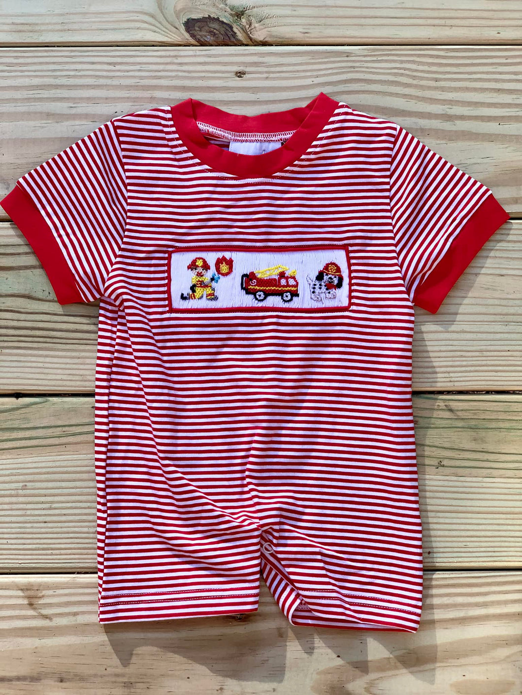 Fireman Knit Romper