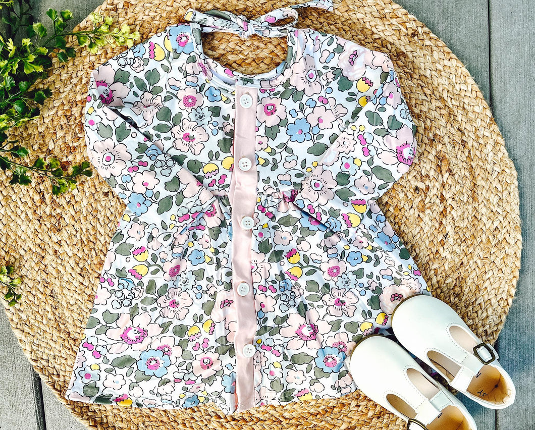 Flower Button Dress