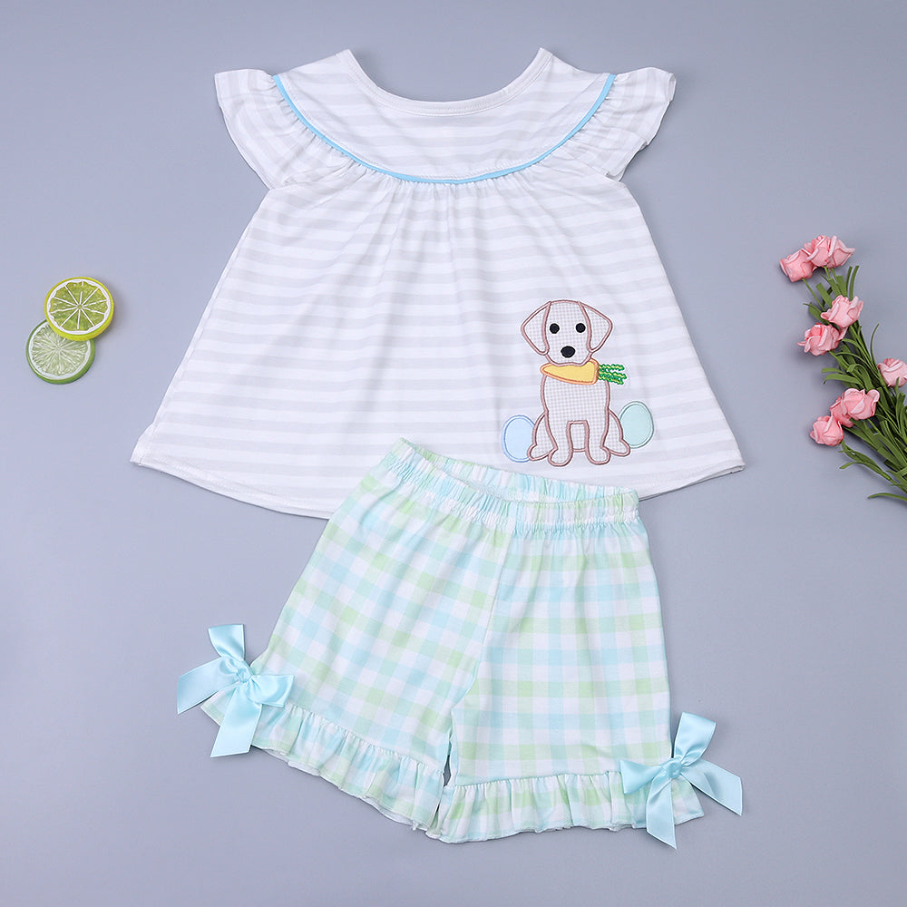 Easter Puppy Girl Knit Set