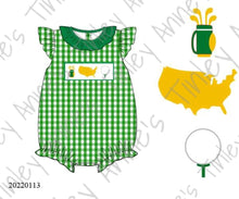 Load image into Gallery viewer, Smocked Girl Golf Bubble
