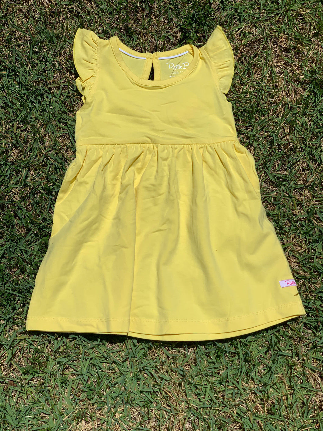 Lemon Flutter Dress