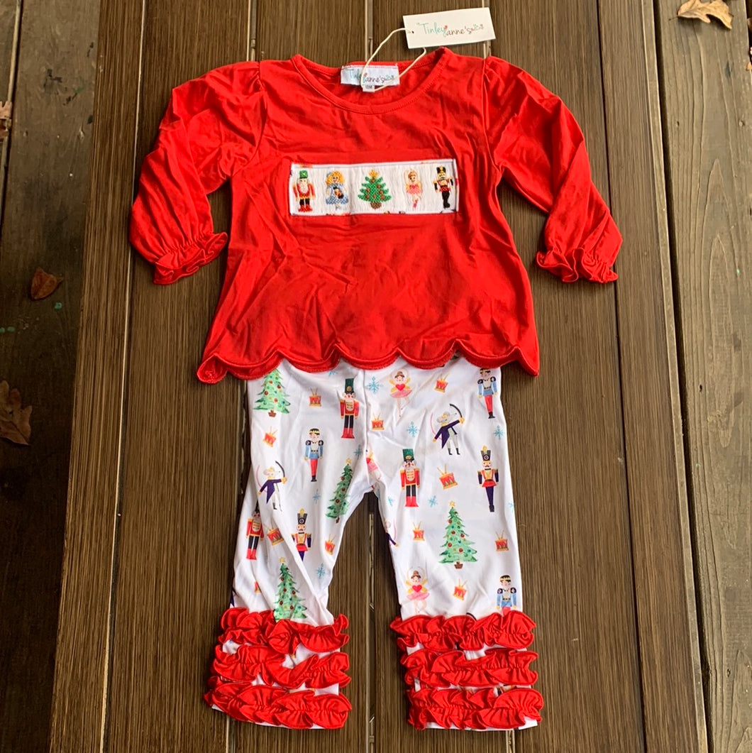 Outlet Nutcracker smocked set