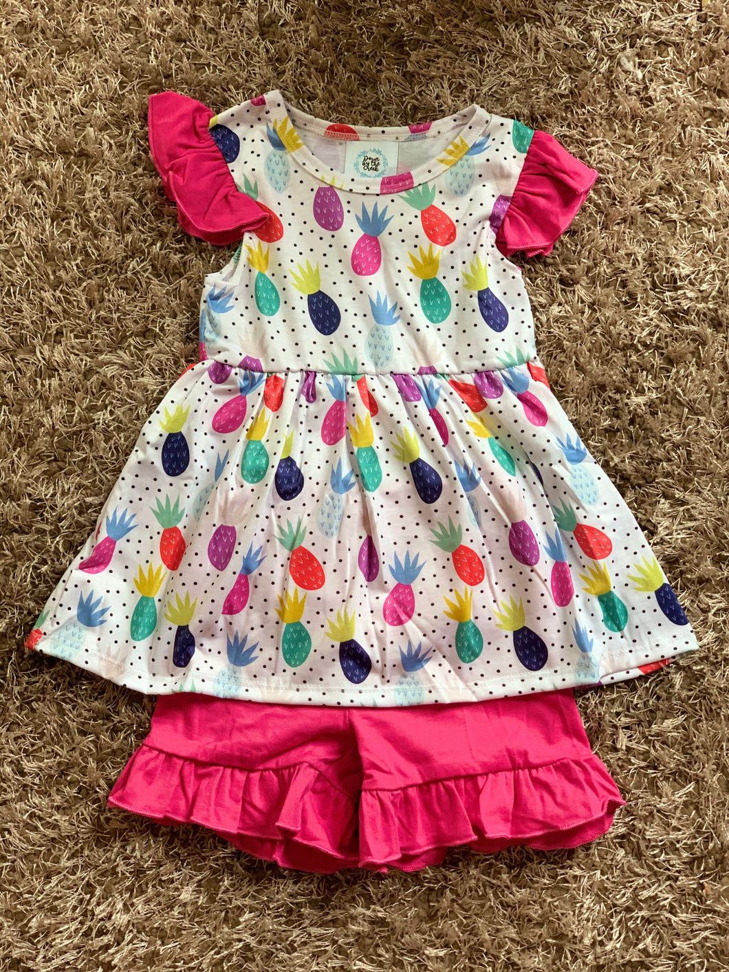 Pineapple Short Set