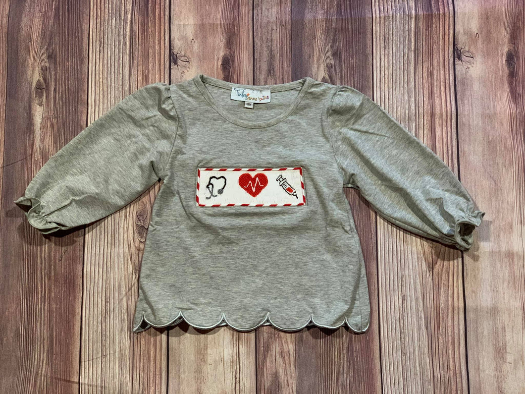 Girls Medical Smock Tee