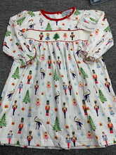 Load image into Gallery viewer, Christmas Smocked Nutcracker Dress

