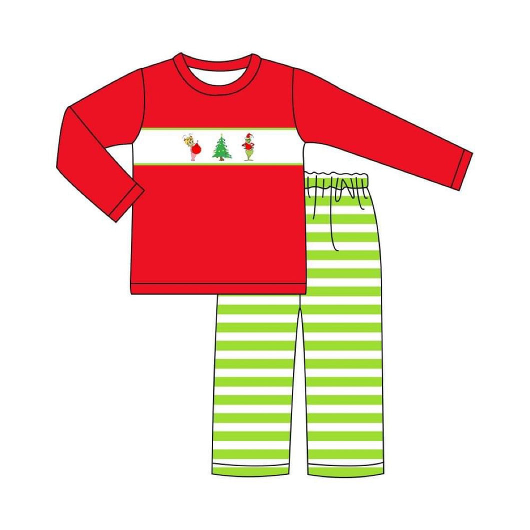 Christmas Embroidered Boy & Girl Sets