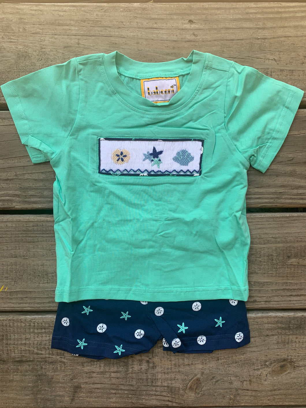 Boy Shell Smocked Set