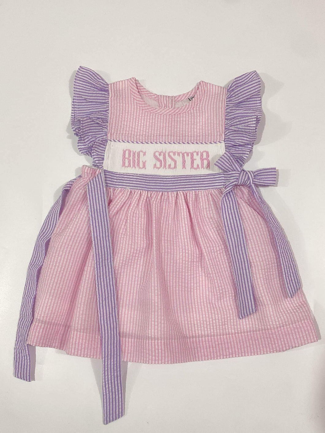 Seersucker Big Sister Dress