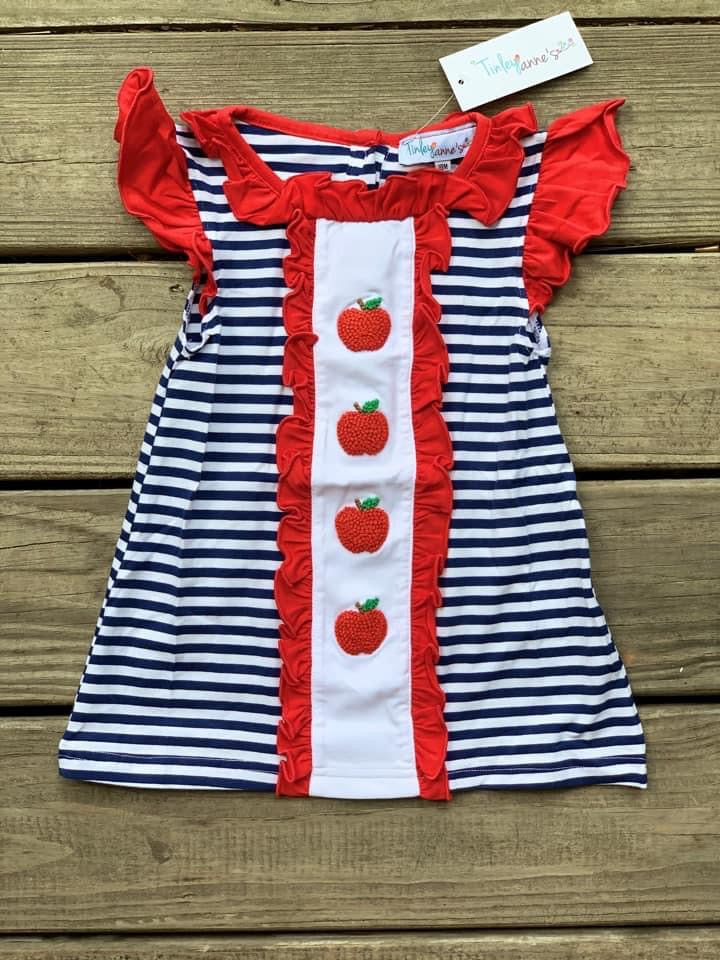 Apple Flutter Sleeve Dress