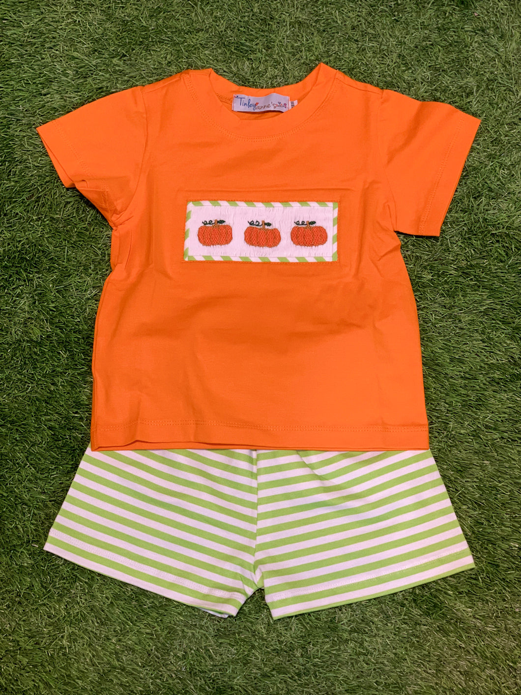 Smocked Pumpkins Set