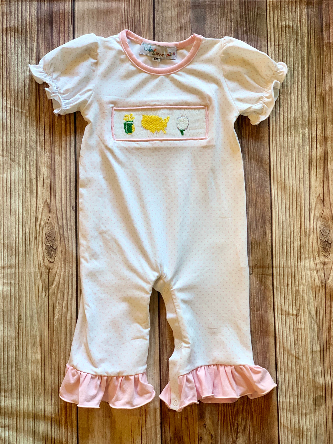 Smocked Golf Romper
