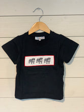 Load image into Gallery viewer, Black Bulldog Smocked Tee
