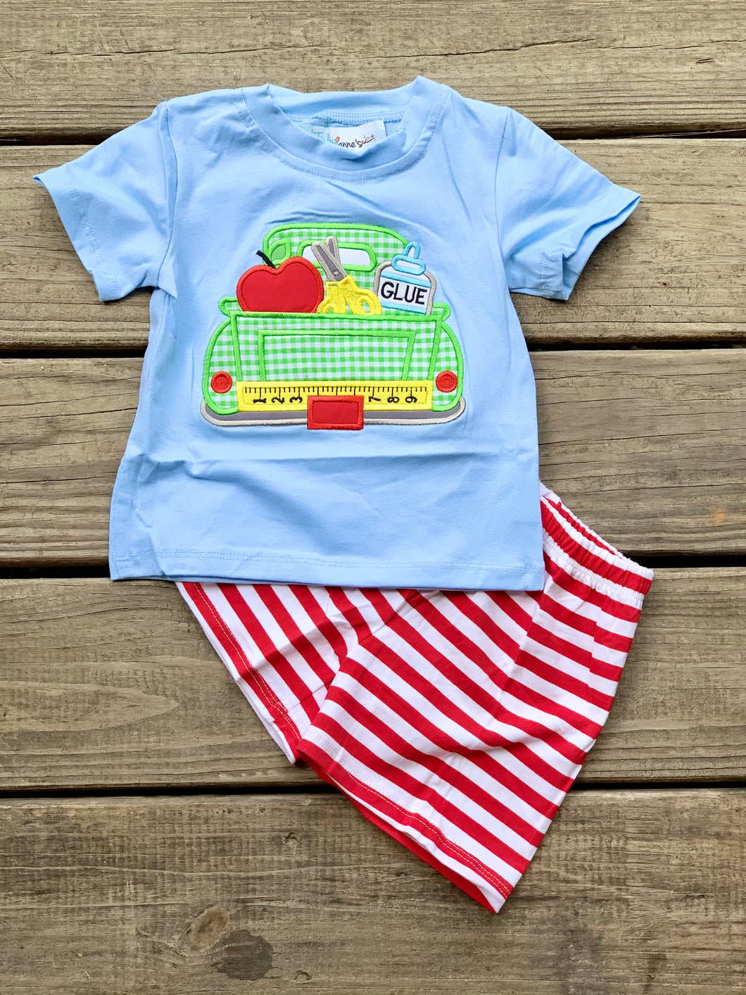 Boy School Applique