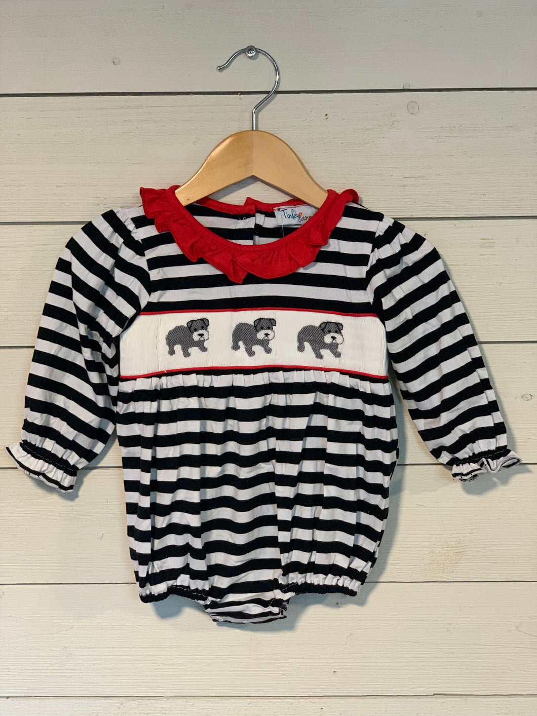 Bulldog Smocked Bubble