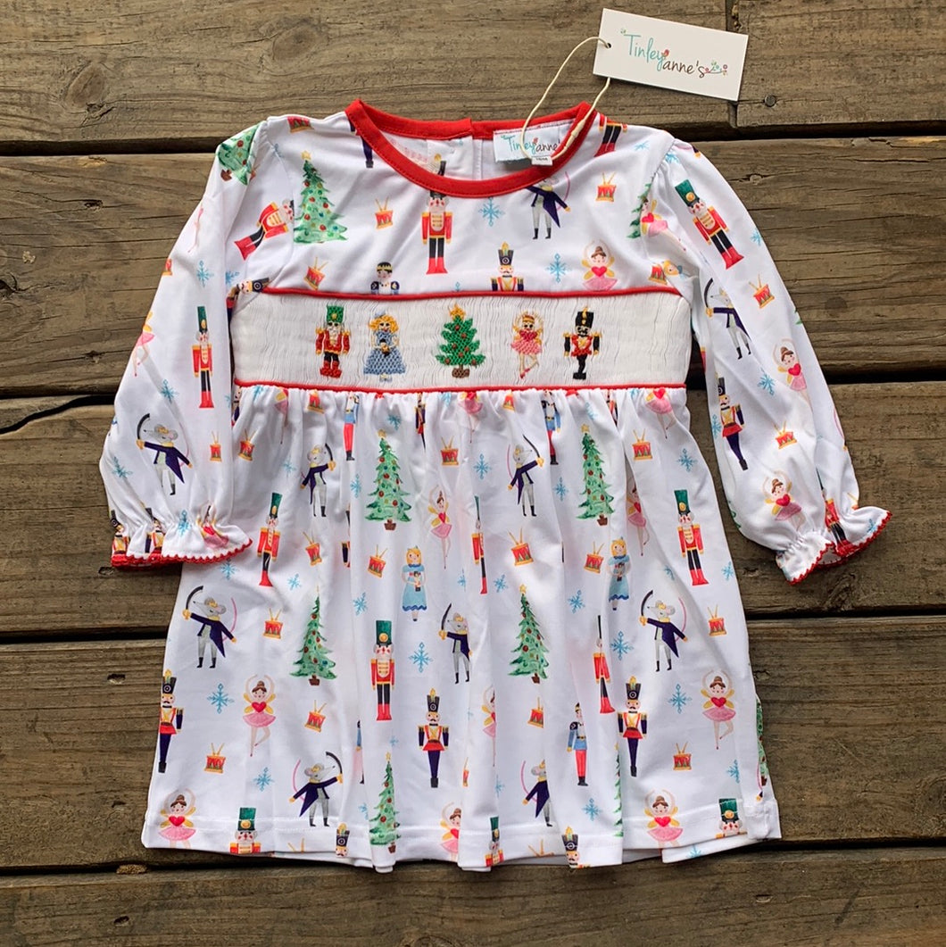 Christmas Smocked Nutcracker Dress Tinley Anne's Clothing Christmas Smocked Nutcracker Dress Tinley Anne's Clothing
