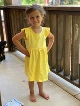 Load image into Gallery viewer, Lemon Flutter Dress
