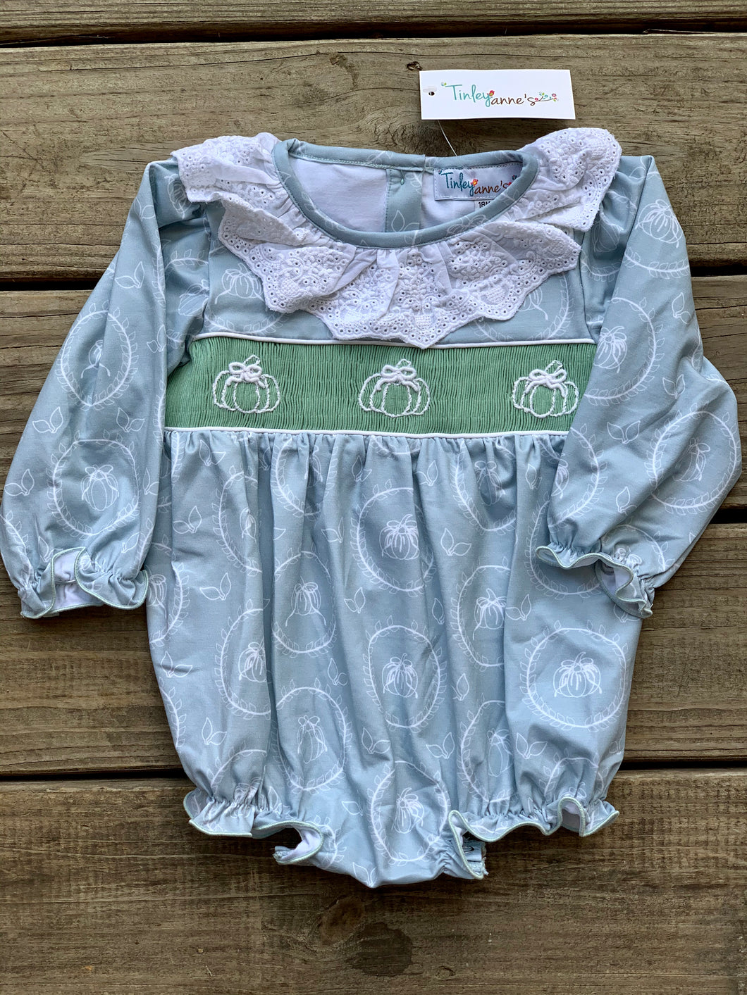 Green Pumpkin Smock Bubble