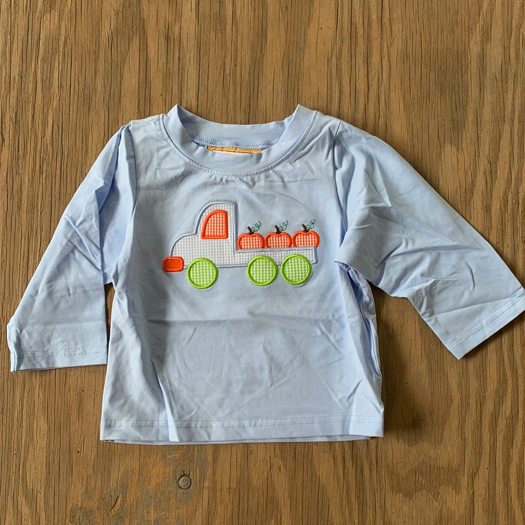 Applique Truck/Pumpkin Long Tee